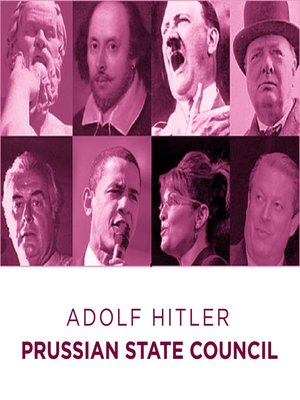 cover image of Prussian State Council: Adolf Hitler Speech